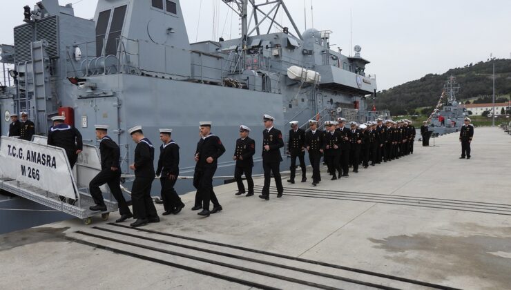 TCG Amasra NATO Görevi İçin Erdek’ten Uğurlandı